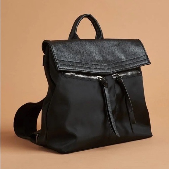 Botkier Trigger Black Nylon Zipper Mini Backpack - Picture 9 of 9